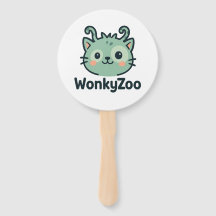 Wonky Zoo Katzenhandfans