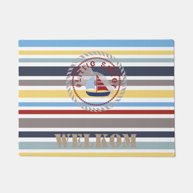 WONZ Limited Small Sailor by Shirt to Design Fußmatte (Vorderseite)