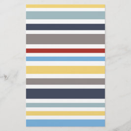 wonz stripes nautical By Shirt to Design Briefpapier