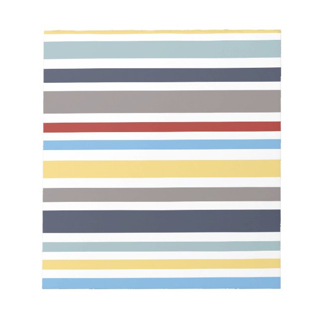 wonz stripes nautical By Shirt to Design Notizblock (Vorderseite)
