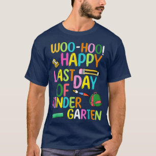 Woo-hoo! Alles Gute zum letzten Kindergarten-Sonne T-Shirt