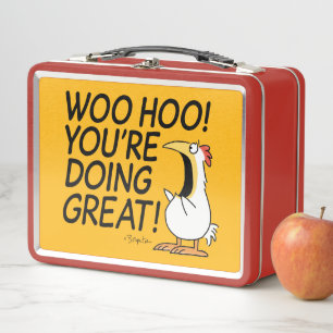 WOO HOO! DU MACHST DAS GROSSARTIG! Sandra Boynton Metall Brotdose