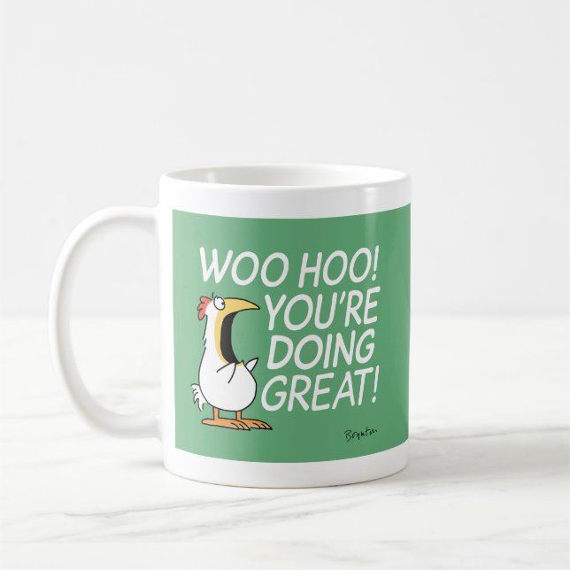 WOO HOO! DU MACHST GROSS! Sandra Boynton Kaffeetasse (Links)