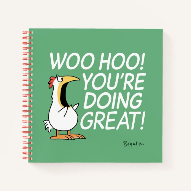WOO HOO! DU MACHST GROSS! Sandra Boynton Notizbuch (Vorderseite)