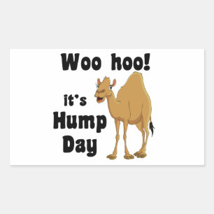 Woo hoo! Es ist ein Höckentag Rechteckiger Aufkleber