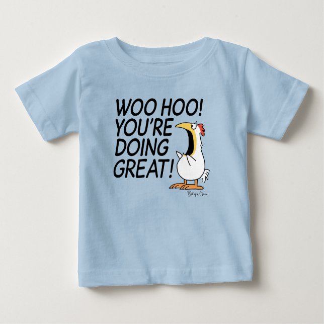 WOO HOO, SIE MACHEN GROSSEN Sandra Boynton Baby T-shirt (Vorderseite)