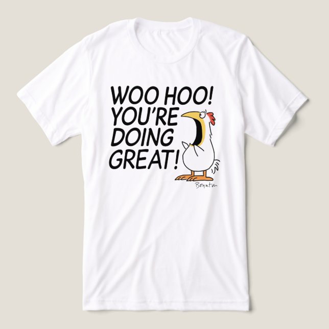 WOO HOO, SIE MACHEN GROSSEN Sandra Boynton Tri-Blend Shirt (Design Vorderseite)