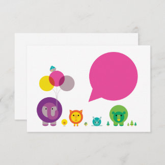 Woo-Hoo! Zoo Fiesta Note Card Mitteilungskarte