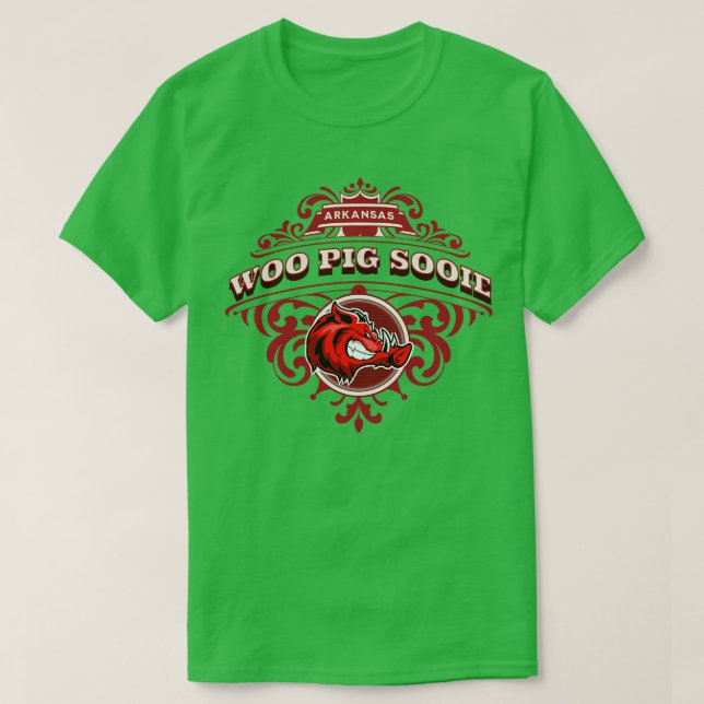 Woo Pig Sooie Vintag Red T-Shirt (Design vorne)