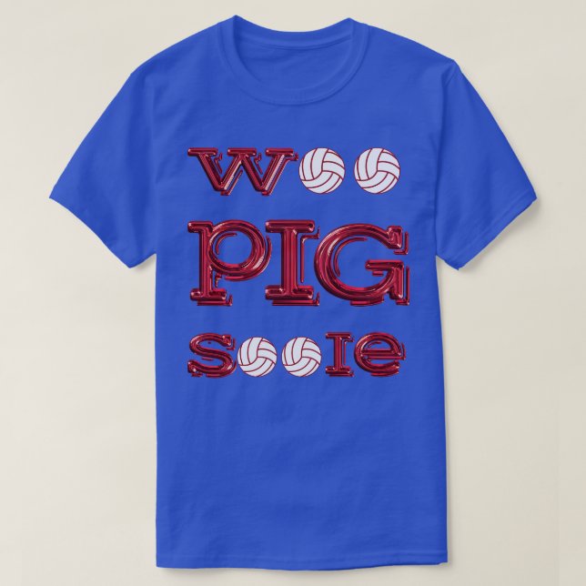 Woo Pig Volleyballs T-Shirt (Design vorne)