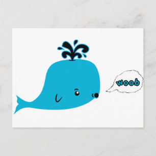 Woob Whale Postkarte