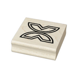 Wood Adinkra (Freedom) Gummi-Briefmarke Gummistempel