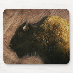 Wood Bison Buffalo Mousepad