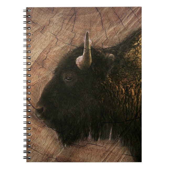 Wood Bison Buffalo Notizblock (Vorderseite)