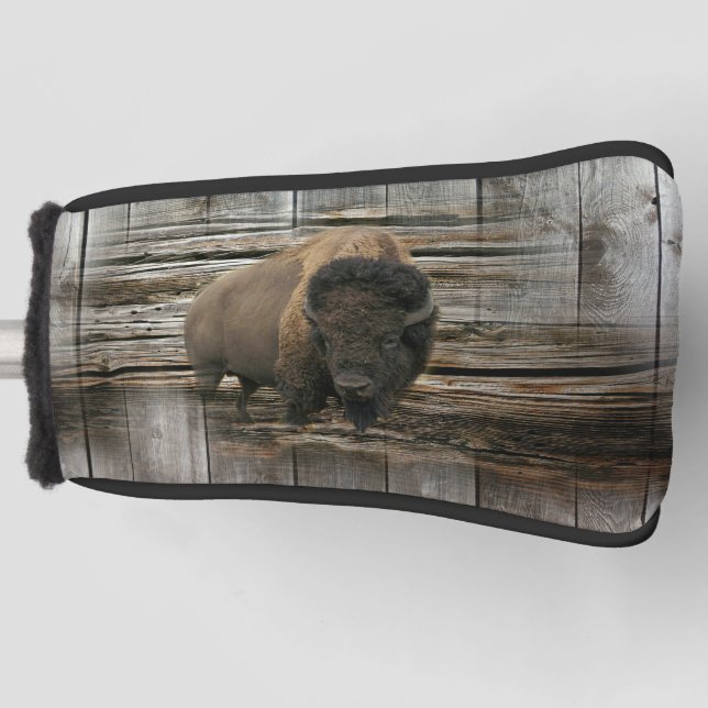 Wood Bison Golf Headcover (Vorderseite)