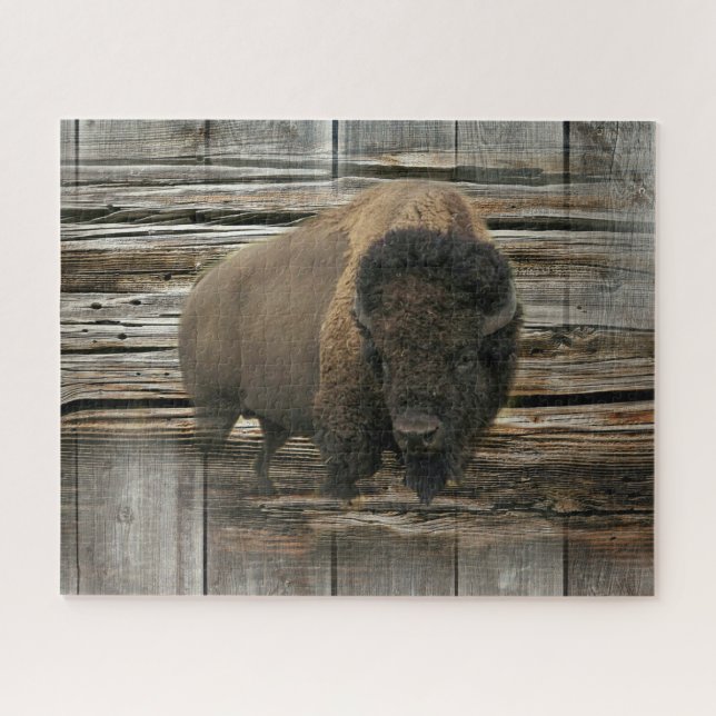 Wood Bison Puzzle (Horizontal)