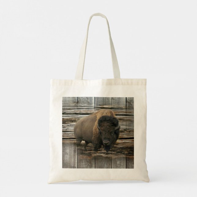 Wood Bison Tragetasche (Rückseite)