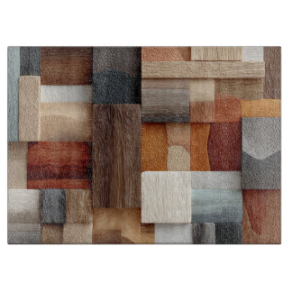 Wood Block Art Cutting Board Schneidebrett