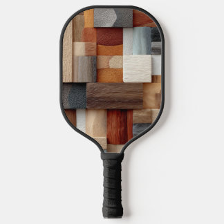 Wood Block Art Pickleball Paddle