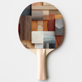 Wood Block Art Ping Pong Paddle Tischtennis Schläger