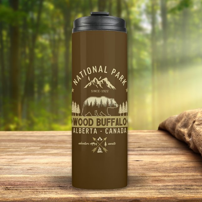 Wood Buffalo National Park Wilderness Scenery Thermosbecher (Von Creator hochgeladen)