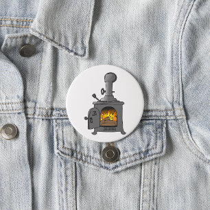 Wood Burner Stove Button