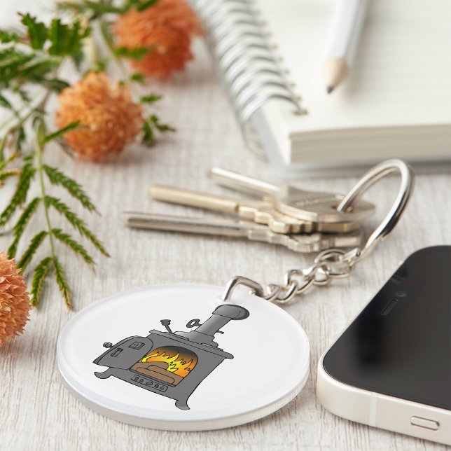 Wood Burner Stove Schlüsselanhänger (Von Creator hochgeladen)