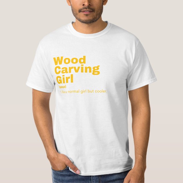 Wood Carving T-Shirt (Vorderseite)