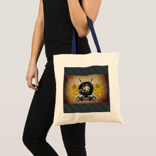 Wood Clan-Abzeichen & Tartan-Tasche Tragetasche