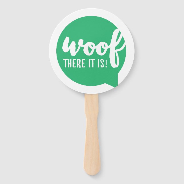 Wood dort ist es - K9 Quotes Berühmtes Dog Quotes  Fächer (Vorderseite)