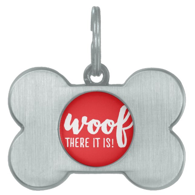 Wood dort ist es - K9 Quotes Berühmtes Dog Quotes  Tiermarke (Vorderseite)