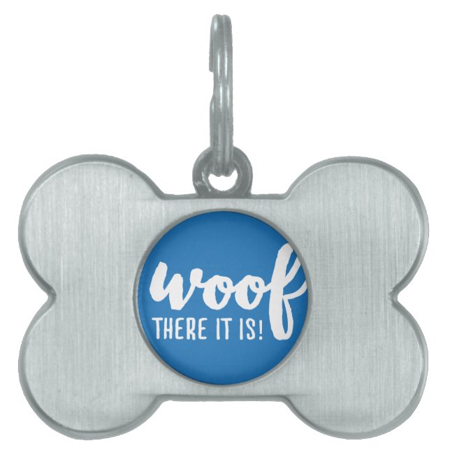 Wood dort ist es - K9 Quotes Berühmtes Dog Quotes  Tiermarke (Vorderseite)