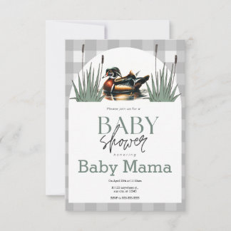 Wood Duck Baby Shower Einladung