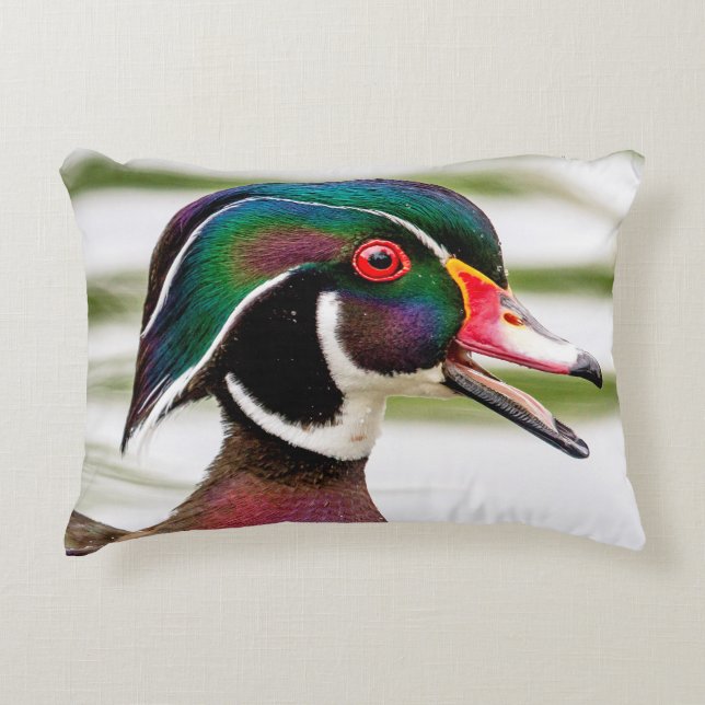 Wood Duck Dekokissen (Vorderseite)