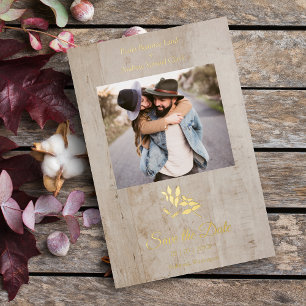 Wood Effect Rustic Dragonfly Couple Foto Folieneinladung