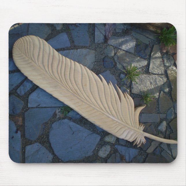 Wood Feather Mousepad (Vorne)