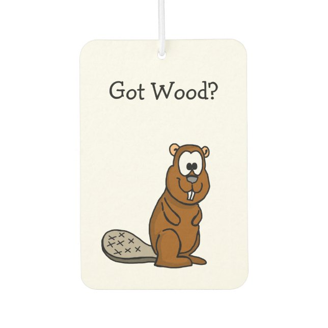 Wood got? Beaver Air Freshener Autolufterfrischer (Vorderseite)