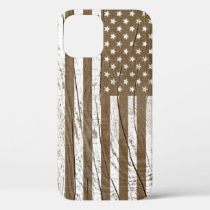 Wood Grain Grunge American Flag Case-Mate iPhone Hülle