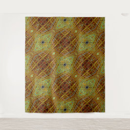 Wood Grain Rhombus Wandteppich