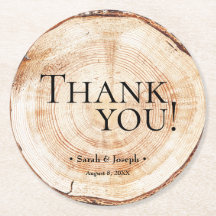 Wood Grain Rustic Vielen Dank für Ihre Hochzeit