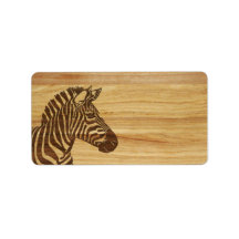 Wood Inlay Zebra