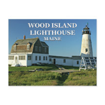 Wood Island Lighthouse, Maine Postcard