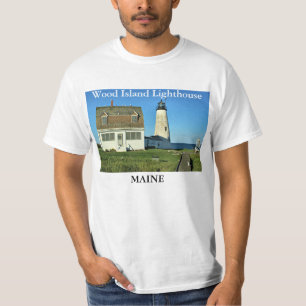 Wood Island Lighthouse, Maine T - Shirt