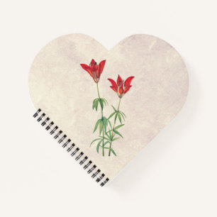 Wood Lily Blume Notizbuch