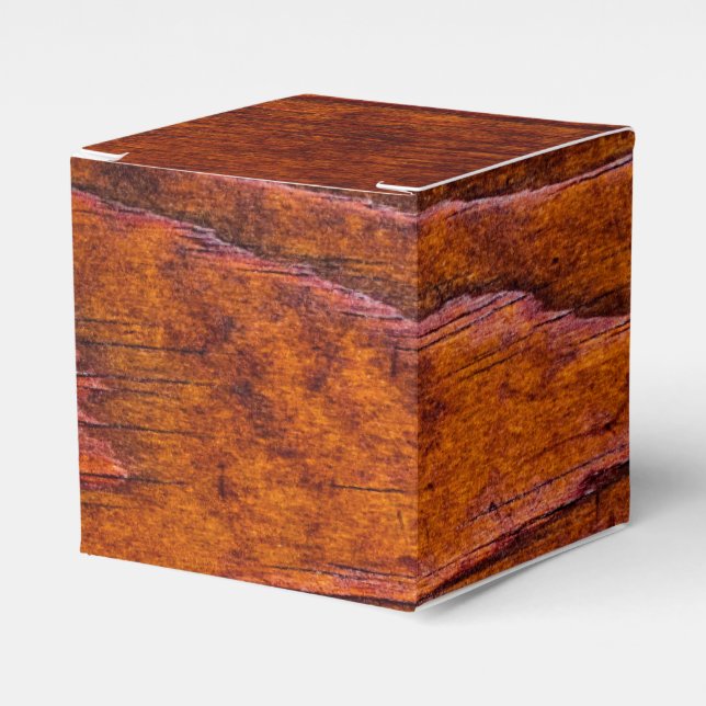 Wood Looking Wedding Party Gefallen Box Geschenkschachtel (Vorderseite)