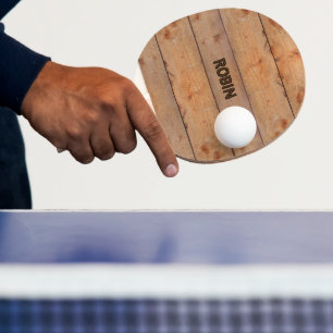 "Wood Planks" mit Ihrem Namen oder einem anderen T Tischtennis Schläger