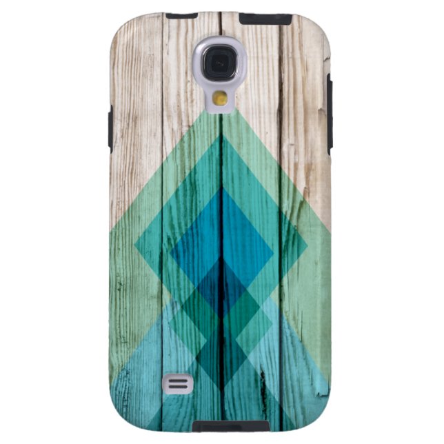 Wood Samsung Galaxy s4 Fall Zickzack Zig Zag Triba Case-Mate Samsung Galaxy Hülle (Rückseite)