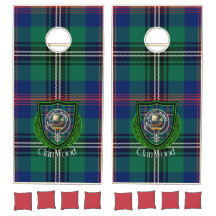 Wood Scottish Clan Tartan Wappen