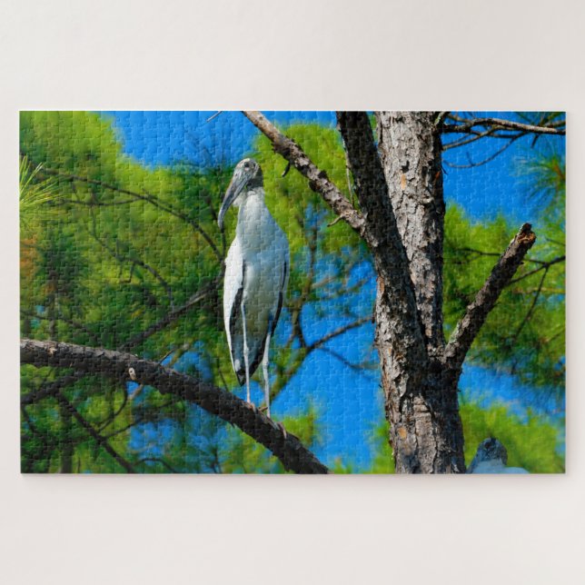 Wood Stork Florida Puzzle (Horizontal)