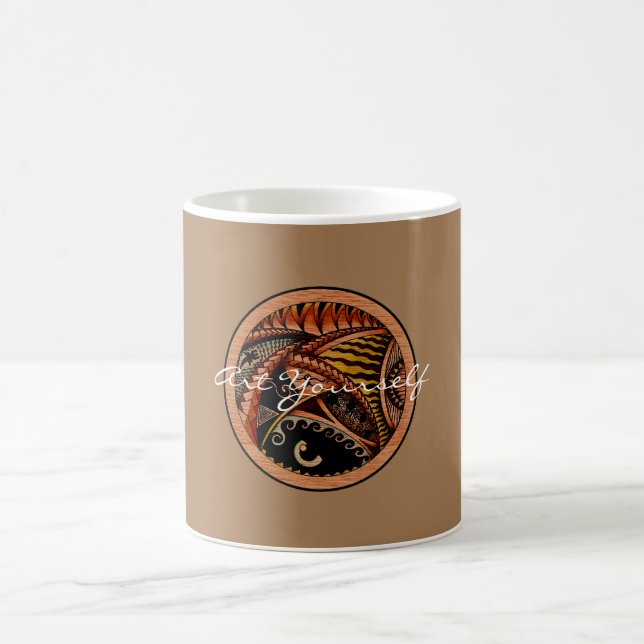 Wood Tattoo Tasse (Mittel)